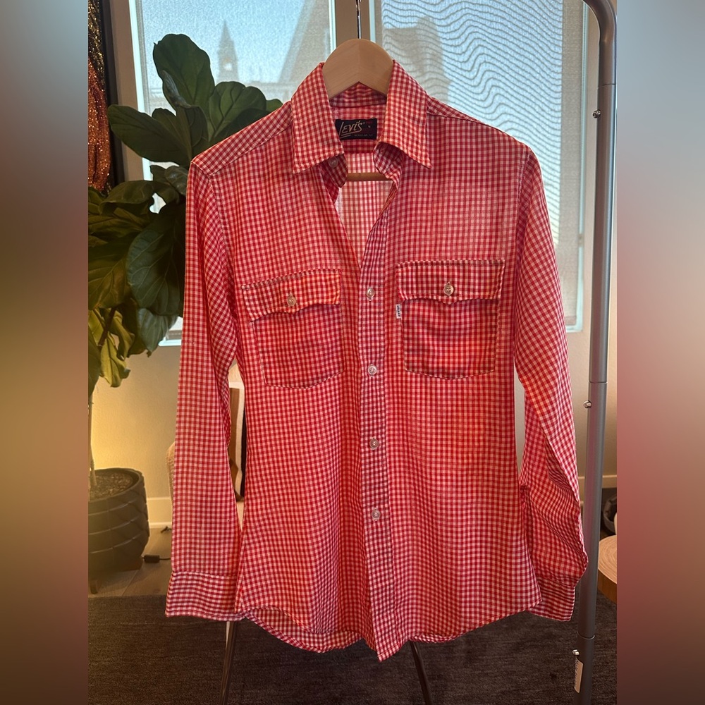 Vintage Levi's Red Gingham Shirt
